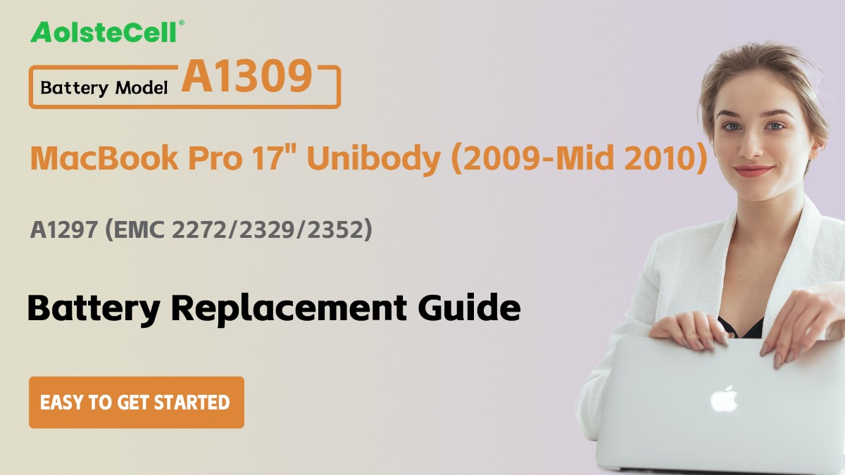 Apple A1309 Battery Replacement: Step-by-Step Guide for Your MacBook Pro 17" Unibody A1297 (Early 2009-Mid 2010)