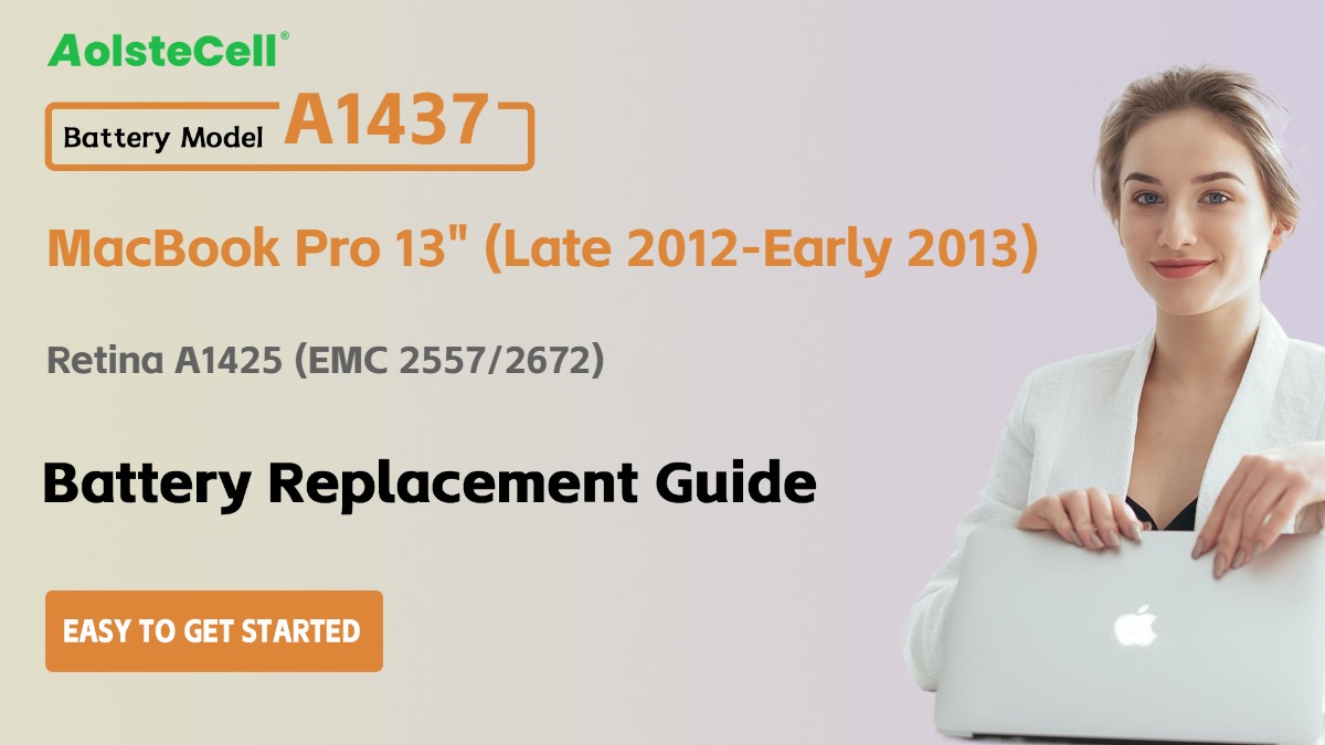 Apple A1437 Battery Replacement: Step-by-Step Guide for Your MacBook Pro 13" Retina A1425 (Late 2012-Early 2013)