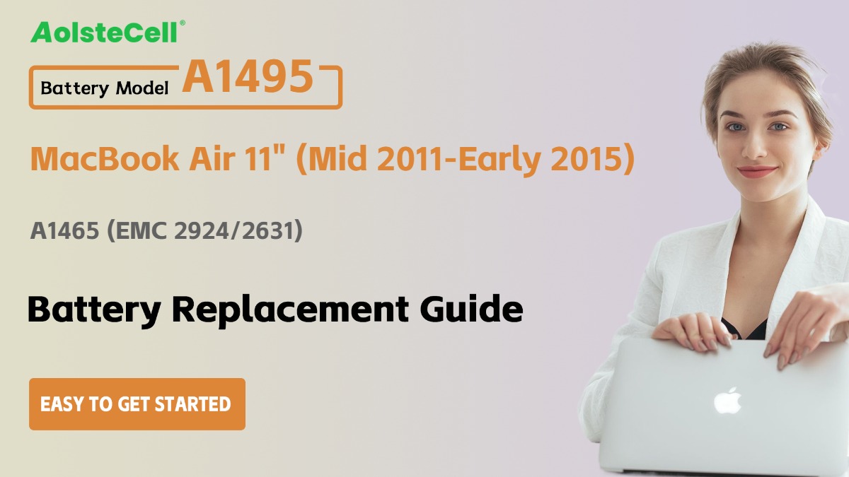 Apple A1495 Battery Replacement: Step-by-Step Guide for Your MacBook Air 11" (Mid 2011-Early 2015) A1465 (EMC 2924/2631)