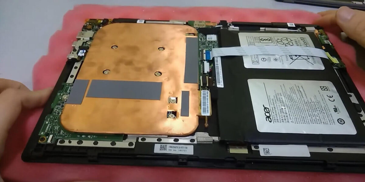 Battery Removal Tutorial For Acer SW512-52P-35RA / AP16B4J / KT00204003