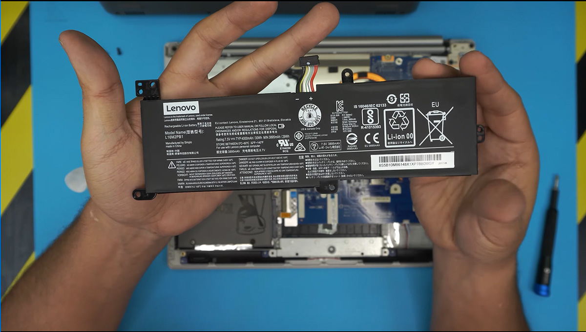Lenovo L16M2PB1 Battery Removal Tutorial